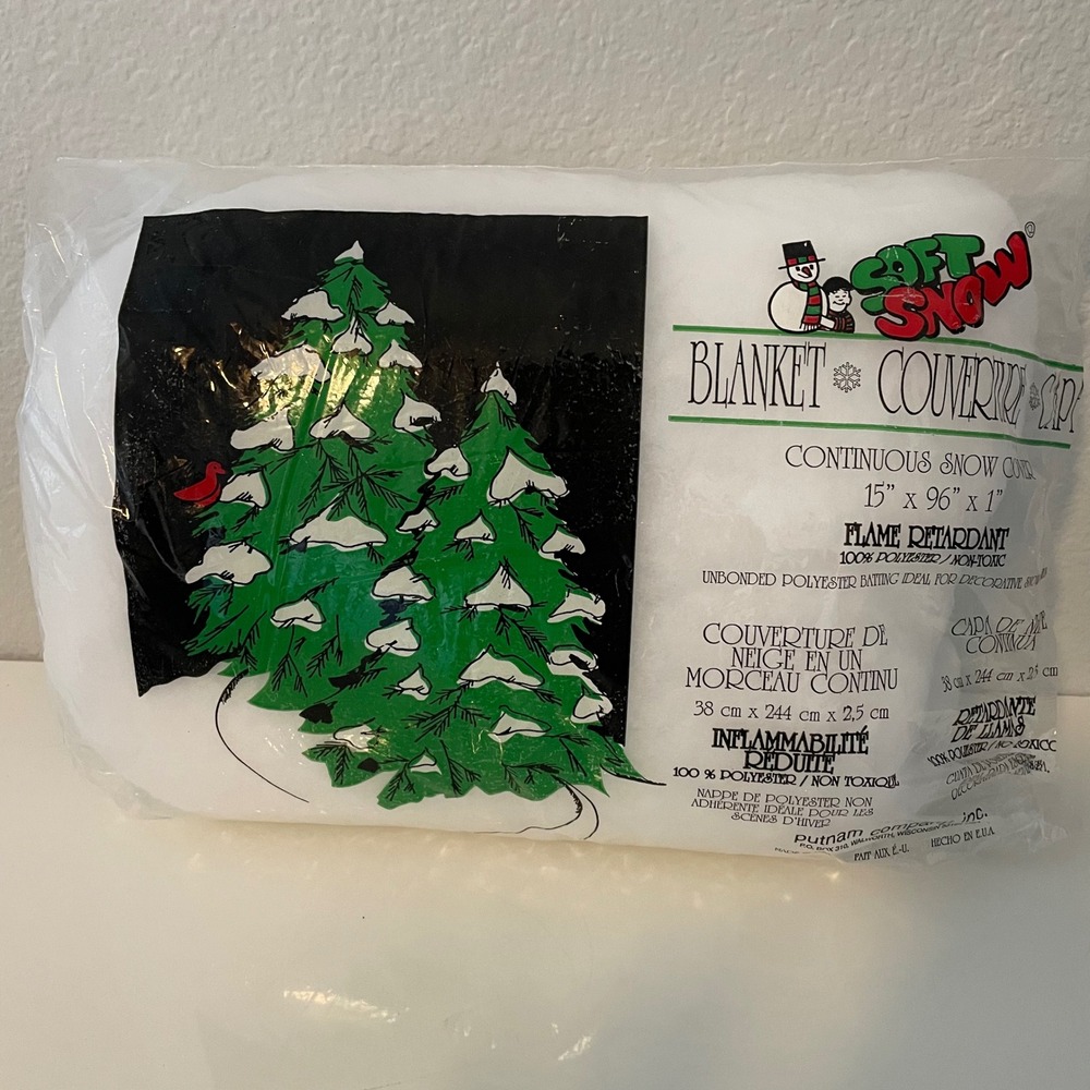 Soft Snow Blanket‎ Continuous Snow Cover 15x96 Christmas Village Decor Putnam Co